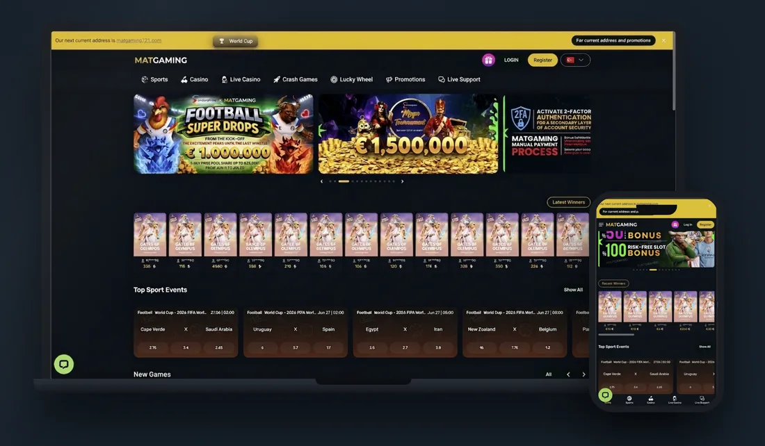 Spor & Casino teması önizlemesi